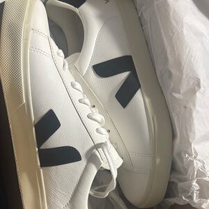 Veja White and Black Casual Sneakers-New